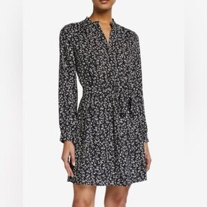 NWOT Joie black and white floral dress